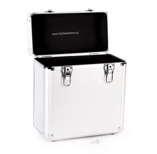 Srebrna walizka na winyle 12 cali na 45 płyt CASE skrzynka - Inne akcesoria audio-wideo - miniaturka - grafika 1