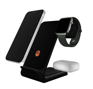 STM ChargeTree Swing – Ładowarka bezprzewodowa 3w1 do iPhone, AirPods i Apple Watch (czarny) - Ładowarki do telefonów - miniaturka - grafika 1