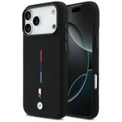 Etui i futerały do telefonów - Etui BMW M Silicon Tricolor Line MagSafe do Apple iPhone 17 Pro Max Czarny - miniaturka - grafika 1
