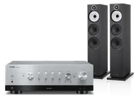 Zestawy stereo - Yamaha R-N1000A (srebrny) + 603 S3 (czarny) - miniaturka - grafika 1