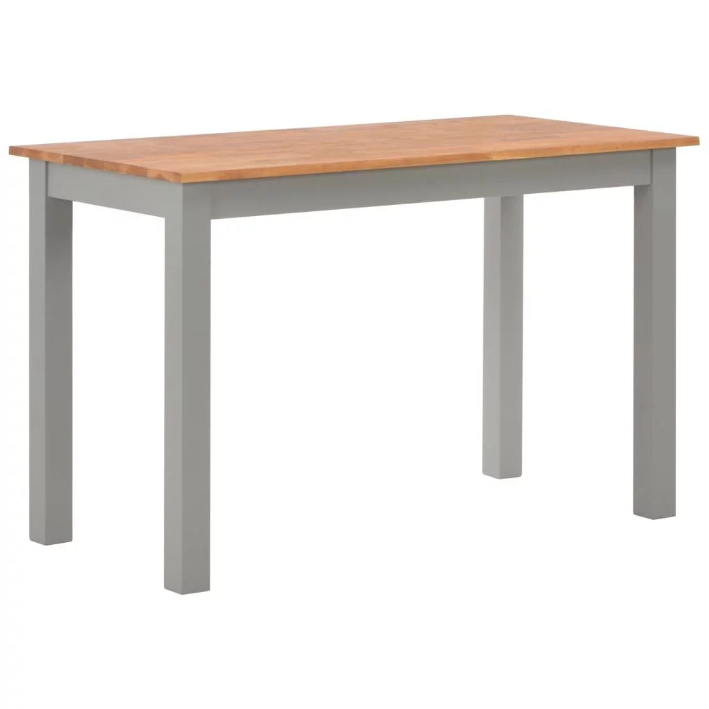 vidaXL Stół do jadalni, 120 x 60 x 74 cm, lite drewno dębowe