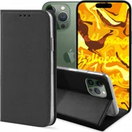 Etui i futerały do telefonów - Hello Case ETUI Z KLAPKĄ DO IPHONE 14 PRO MAX CZARNE ZAMYKANE MAGNETYCZNE KABURA FLIP - miniaturka - grafika 1