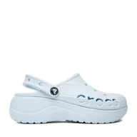 Klapki i japonki damskie - Klapki Crocs C-BAYA PLATFORM CLOG 208186-4JQ Niebieski - miniaturka - grafika 1