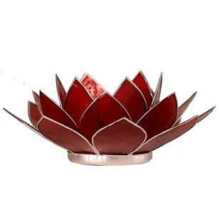 Świecznik tealight podgrzewacz kwiat lotosu czakra podstawy korzenia 13,5cm - Świeczniki - miniaturka - grafika 1