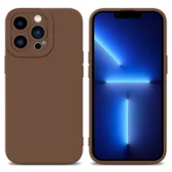 Etui i futerały do telefonów - Pokrowiec Etui Do Apple iPhone 12 PRO w FLUID BRĄZOWY TPU Silikonowe Obudowa Ochronny Case Cover Cadorabo - miniaturka - grafika 1