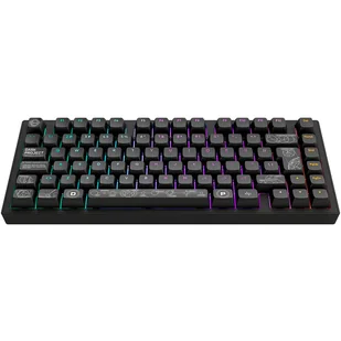 Dark Project DPKB_NOVA_81_ISO_BLACK klawiatura Gaming USB + RF Wireless + Bluetooth QWERTZ Duński, Angielski, Fiński, Niemiecki, Skandynawia, Norweski, Hiszpański, Szwecki, British English, UK międzynarodowy Czarny - Klawiatury - miniaturka - grafika 1