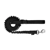 Smycze dla psów - Chaba SMYCZ Z AMORTYZATOREM DO BIEGANIA - CZARNA - miniaturka - grafika 1