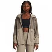 Kurtki damskie - Damska kurtka treningowa Under Armour Armoursport Cargo OS Jkt - brązowa - miniaturka - grafika 1