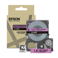 Taśmy do drukarek barwiące - Epson LK-4UBP taśma 12 mm, czarny na fioletowym, oryginalna - miniaturka - grafika 1