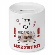 Skarbonki - Skarbonka 330 ml Dla Borysa Syna Dziecka Prezent z Nadrukiem ze Zdjęciem + Opakowanie na prezent (wzór 01) - miniaturka - grafika 1