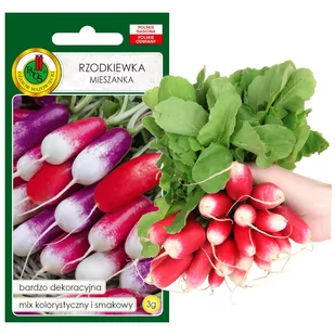 RZODKIEWKA MIX DŁUGICH ODMIAN 3g NASIONA BEZ GMO - Nasiona i cebule RZODKIEWKA MIX DŁUGICH ODMIAN 3g NASIONA BEZ GMO - Nasiona i cebule - miniaturka - grafika 1