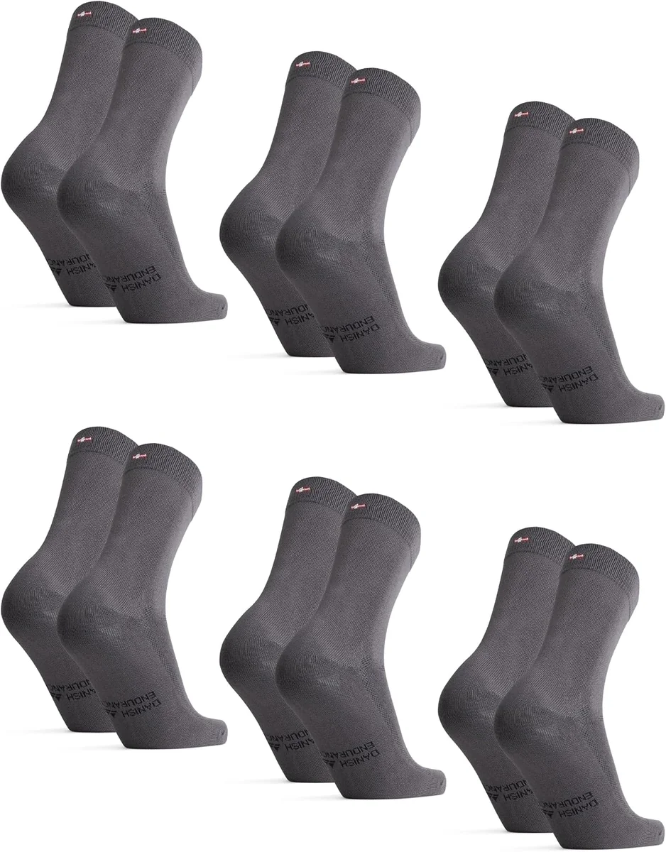 Skarpety bambusowe 6 par 43-47 oddychające miękkie do biura unisex