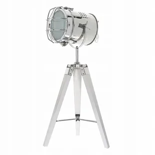 Lampa podłogowa stojąca trójnóg tripod biała 67cm - Zabawki zręcznościowe - miniaturka - grafika 1