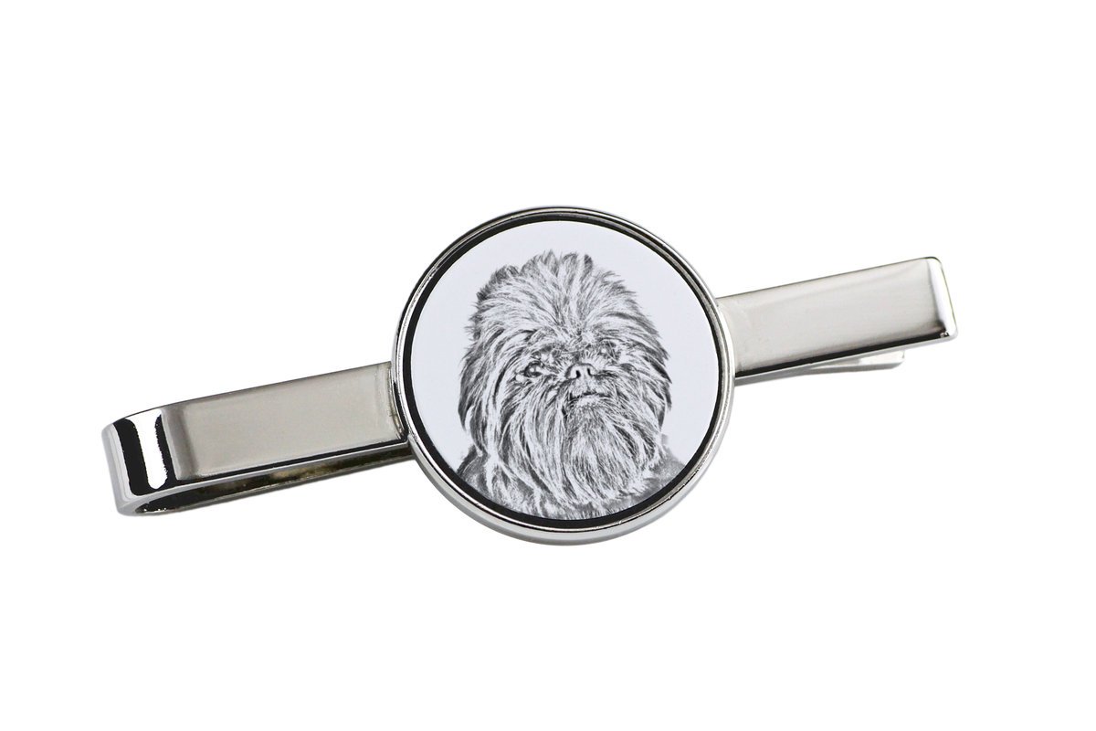 Pinczer małpi, Affenpinczer - spinka do krawata z psem, personalizowany klips do krawata, wyjątkowy prezent dla mężczyzny marki Art-Dog