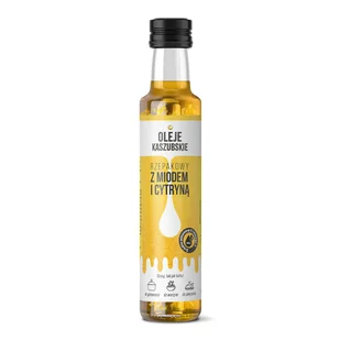 Oleje Kaszubskie Olej rzepakowy z miodem i cytryną 250 ml - oliwa lub olej - Oliwa - miniaturka - grafika 1