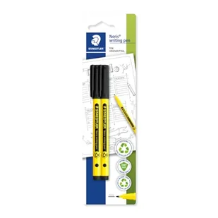 STAEDTLER 307-9 BK2 Noris długopis do pisania odręcznego - czarny (2 sztuki) - Długopisy - miniaturka - grafika 1