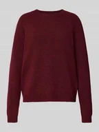 Swetry damskie - Sweter z dzianiny o kroju regular fit z raglanowymi rękawami model ‘JULIANA’ - miniaturka - grafika 1