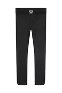 Spodnie i spodenki dla dziewczynek - Dkny legginsy dziecięce kolor czarny gładkie - DKNY - miniaturka - grafika 1