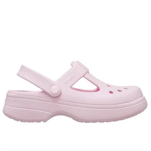 Klapki Crocs Classic Mary Jane Clog 210615-6ZW - różowe - Klapki i japonki damskie - miniaturka - grafika 1