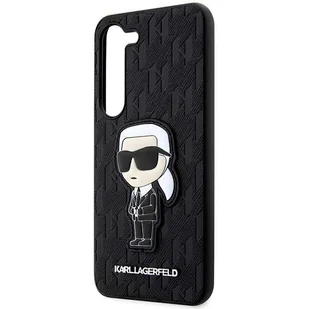 Karl Lagerfeld KLHCS23SSAKLHKPK S23 S911 hardcase czarny/black Saffiano Monogram Ikonik - Etui i futerały do telefonów - miniaturka - grafika 6