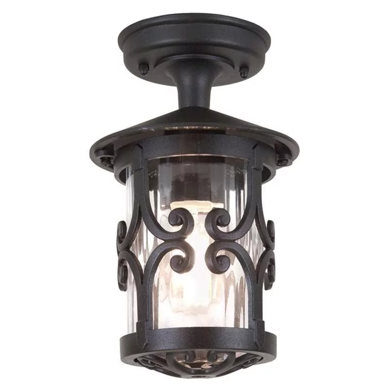 Elstead Lighting Hereford Ridgid tube lantern BL13A BLACK Lampa sufitowa ogrodowa IP23 stylowa BL13A BLACK)