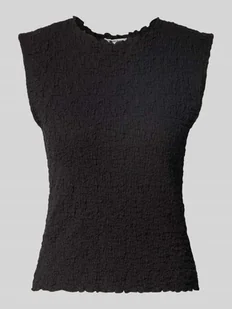Top o kroju slim fit z mieszanki bawełny - Koszulki i topy damskie - miniaturka - grafika 1