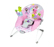 Leżaczki i huśtawki - Bright Starts - Wibrujący bujaczek dla dziecka PINK PARADISE - miniaturka - grafika 1