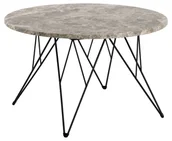 Ławy i stoliki kawowe - Stolik kawowy Prunus 80cm marmur szary/ - miniaturka - grafika 1