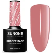 Lakiery hybrydowe - Baza hybrydowa SUNONE Rubber Base Pink 13 12 ml - miniaturka - grafika 1