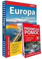 Atlasy i mapy - Europa Atlas Samochodowy 1800 000 Pierwsza Pomoc 20262027 - książka - miniaturka - grafika 1