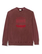 Bluzy męskie - s.Oliver Sales GmbH & Co. KG/s.Oliver Bluza męska z nadrukiem z przodu, fioletowy, 5XL - miniaturka - grafika 1