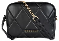 Torebki damskie - Torebka DAMSKA Listonoszka MONNARI Czarna ELEGANCKA PIKOWANA KLASYCZNA - miniaturka - grafika 1