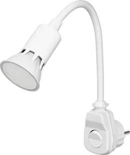 Lampka wtykowa do gniazdka Orno Lampka wtyczkowa z żarówką LED, biała - Lampy pozostałe - miniaturka - grafika 1