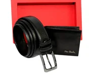 Paski - Elegancki I Stylowy Zestaw Upominkowy Dla Niego Pierre Cardin Portfel Poziomy i pasek z klamrą tradycyjną PC4 - miniaturka - grafika 1