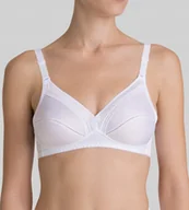 Biustonosze - Biustonosz Triumph klasyczny miękki bez fiszbin biały Claudette 200 70D - miniaturka - grafika 1