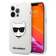 Etui i futerały do telefonów - Karl Lagerfeld KLHCP13XCTR iPhone 13 Pro Max 6,7" hardcase transparent Choupette Head KF000766 - miniaturka - grafika 1