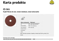 Tarcze do pił - Klingspor Krążek Fibrowy Fibrowa Fibra GR150 FI125 - miniaturka - grafika 1