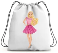 Torby szkolne - PLECAK WOREK BARBIE SZKOLNY NA BUTY WF - miniaturka - grafika 1