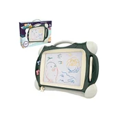 Tablice dla dzieci - Inna marka Znikopis Tablica Magnetyczna Kolorowa + 2 Stempelki Fioletowy - miniaturka - grafika 1