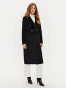 Płaszcze damskie - Marciano Guess Płaszcz wełniany 4BGL07 7045A Czarny Regular Fit - miniaturka - grafika 1