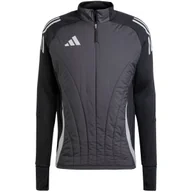Bluzy męskie - Bluza męska adidas Tiro 24 Competition Winterized szaro-czarna IM9964 XL - miniaturka - grafika 1