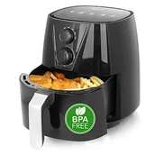 Frytkownice - Emerio AF-126667 SmartFryer, AirFryer, frytkownica na gorące powietrze, bez dodatkowego oleju, XL, pojemność 3,8 l, Cool Touch, bez BPA, szybkie nagrzewanie, 1450 W, czarna - miniaturka - grafika 1