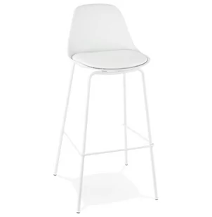 Kokoon Design Hoker Escal Biały BS01430WH - Taborety i hokery - miniaturka - grafika 1