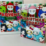 Ozdoby bożonarodzeniowe - Toca boca Domek Kalendarz adwentowy z kopertamy dla dzieci Huntrix Labubu - miniaturka - grafika 1