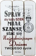 Dewocjonalia - Tabliczka drewniana - Spraw aby każdy dzień miał szansę stać się najpiękniejszym... - miniaturka - grafika 1