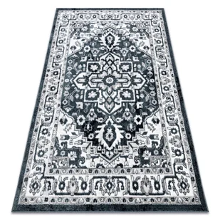 Dywan POLI 8756A Ornament niebieski 140x190 cm - Dywany - miniaturka - grafika 1