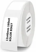 Drukarki kart i etykiet - Niimbot Etykiety Termiczne Naklejki 12X40Mm 160Szt - miniaturka - grafika 1