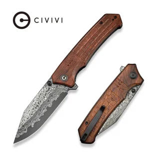 Civivi Tacticorix Guibourtia Wood, Damascus (C23055-DS1) - Noże - miniaturka - grafika 1