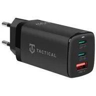 Ładowarki do telefonów - Tactical Ładowarka sieciowa FlashBang, 2x USB-C, 1x USB, GaN, 65 W Czarna - miniaturka - grafika 1