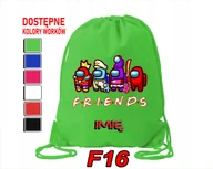 Torby szkolne - WOREK SZKOLNY NA WF TRENING SPORTOWY Z NADRUKIEM KOSMONAUCI - IMIĘ - miniaturka - grafika 1